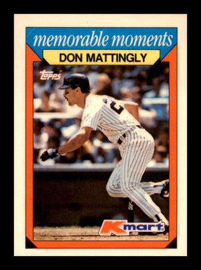 1988 Topps Kmart Memorable Moments Don Mattingly 