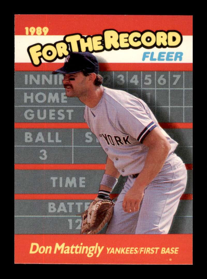 Load image into Gallery viewer, 1989 Fleer For The Record Don Mattingly #6 Image 1
