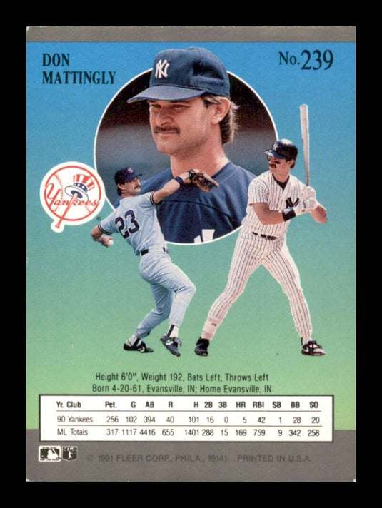 1991 Fleer Ultra Don Mattingly 