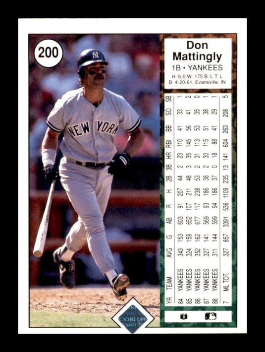 1989 Upper Deck Don Mattingly