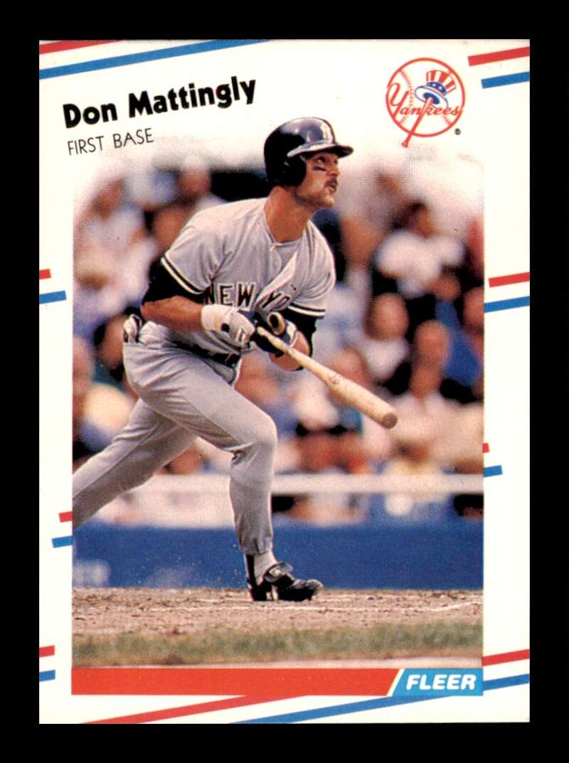 Load image into Gallery viewer, 1988 Fleer Don Mattingly #214 New York Yankees Image 1
