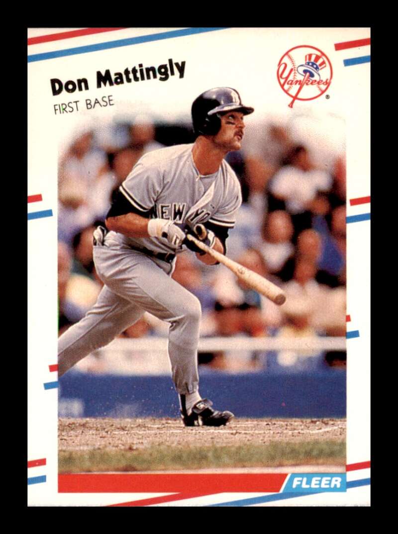 Load image into Gallery viewer, 1988 Fleer Don Mattingly #214 New York Yankees Image 1
