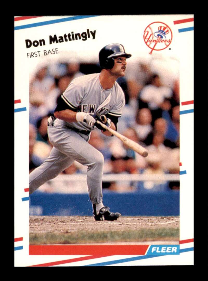 Load image into Gallery viewer, 1988 Fleer Don Mattingly #214 New York Yankees Image 1
