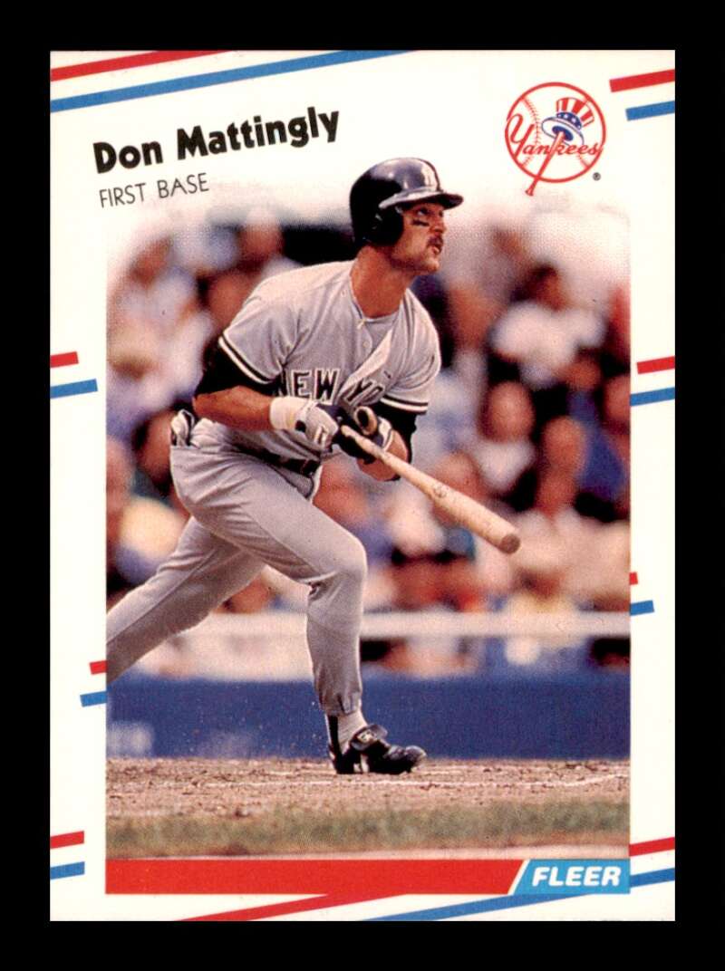 Load image into Gallery viewer, 1988 Fleer Don Mattingly #214 New York Yankees Image 1
