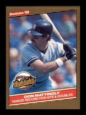 1986 Donruss Highlights Don Mattingly 