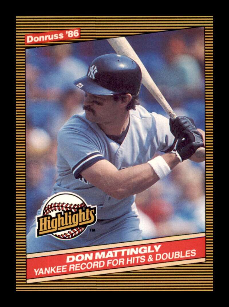 Load image into Gallery viewer, 1986 Donruss Highlights Don Mattingly #53 New York Yankees Image 1
