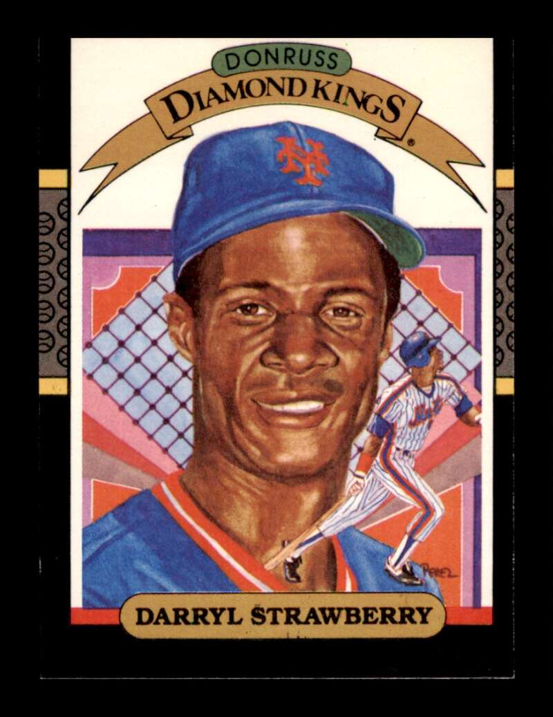 Load image into Gallery viewer, 1987 Donruss Diamond Kings Darryl Strawberry #4 New York Mets Image 1
