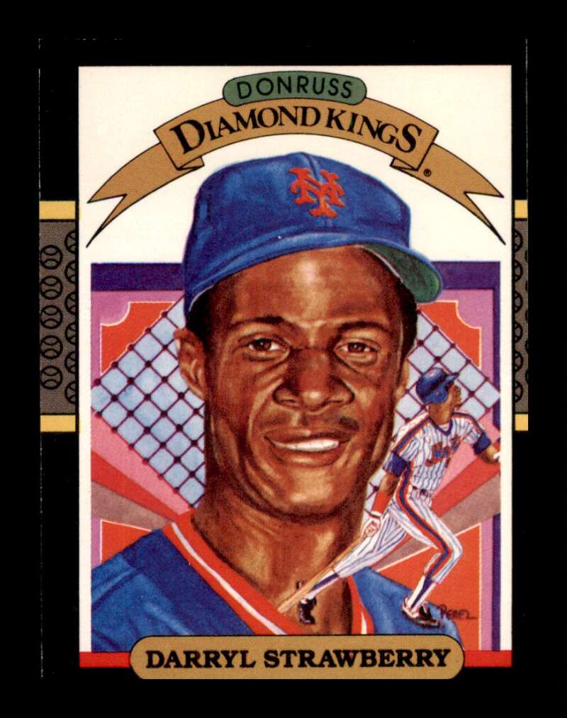 Load image into Gallery viewer, 1987 Donruss Diamond Kings Darryl Strawberry #4 New York Mets Image 1
