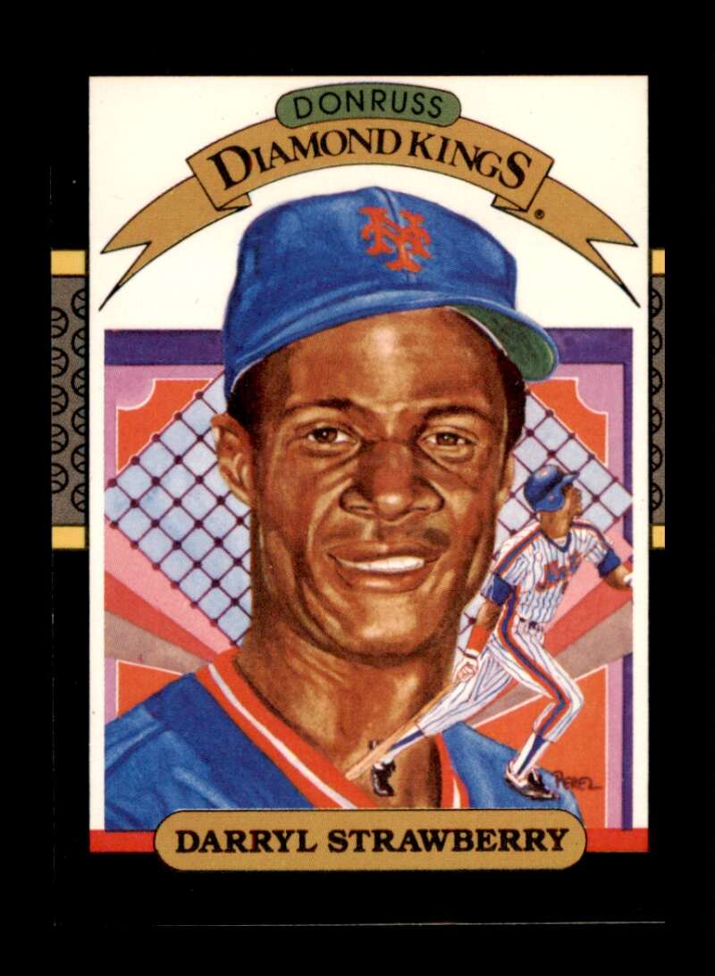 Load image into Gallery viewer, 1987 Donruss Diamond Kings Darryl Strawberry #4 New York Mets Image 1
