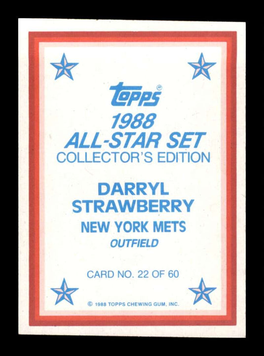 1988 Topps Darryl Strawberry 