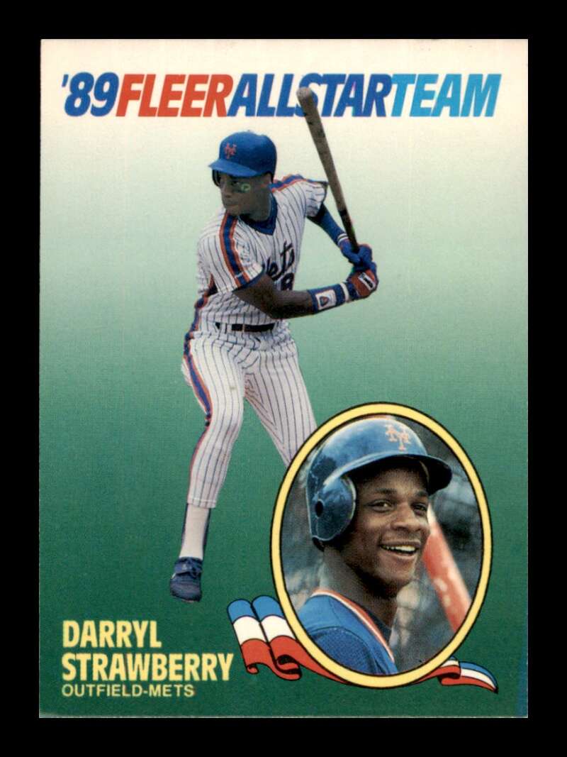 Load image into Gallery viewer, 1989 Fleer All Stars Darryl Strawberry #10 New York Mets Image 1
