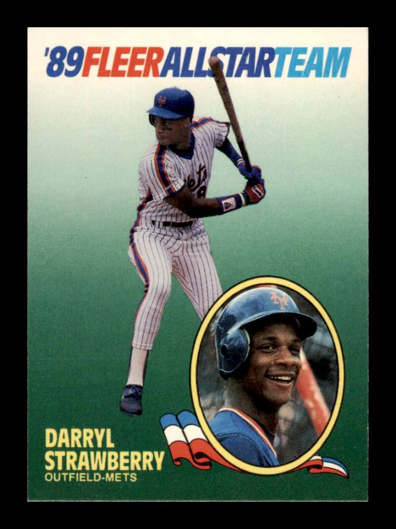 Load image into Gallery viewer, 1989 Fleer All Stars Darryl Strawberry #10 New York Mets Image 1
