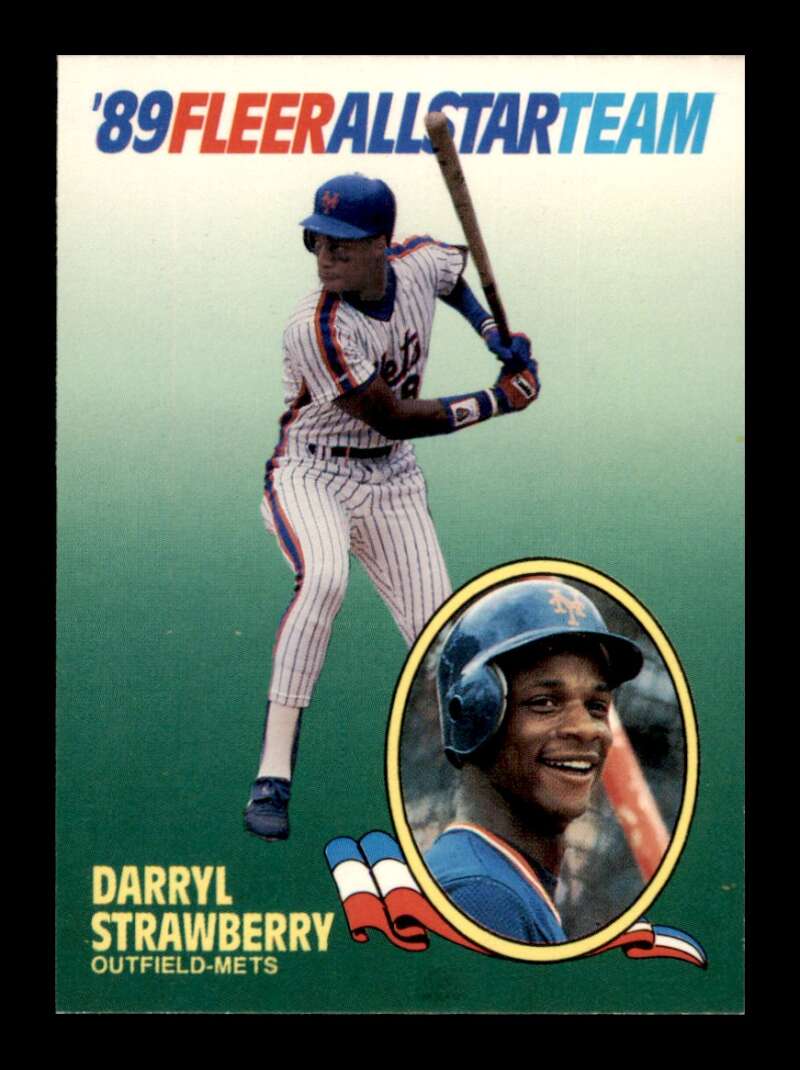 Load image into Gallery viewer, 1989 Fleer All Stars Darryl Strawberry #10 New York Mets Image 1
