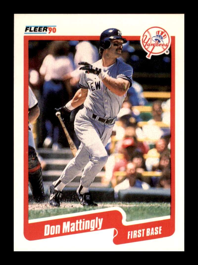 Load image into Gallery viewer, 1990 Fleer Don Mattingly #447 New York Yankees Image 1
