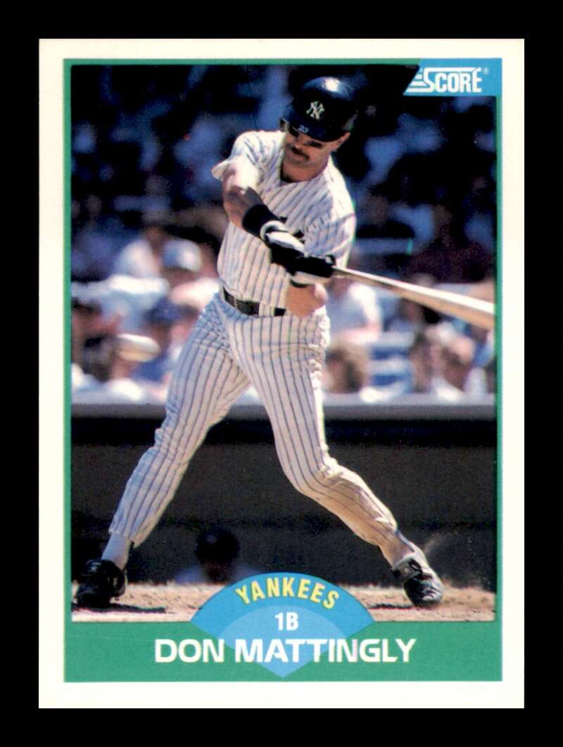 Load image into Gallery viewer, 1989 Score Don Mattingly #100 New York Yankees Image 1
