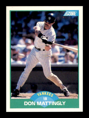 1989 Score Don Mattingly 