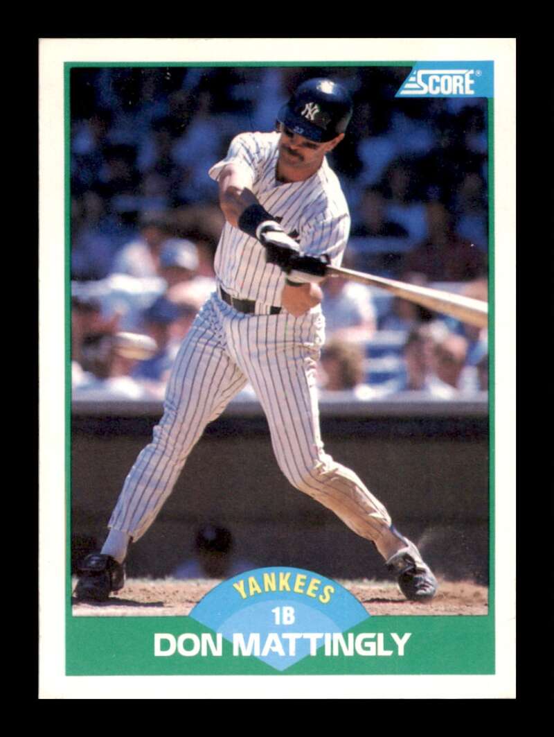 Load image into Gallery viewer, 1989 Score Don Mattingly #100 New York Yankees Image 1
