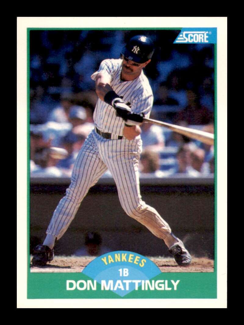 Load image into Gallery viewer, 1989 Score Don Mattingly #100 New York Yankees Image 1
