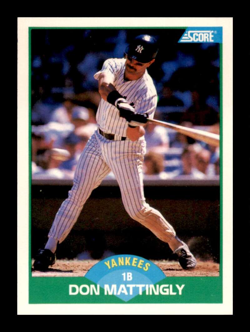 Load image into Gallery viewer, 1989 Score Don Mattingly #100 New York Yankees Image 1
