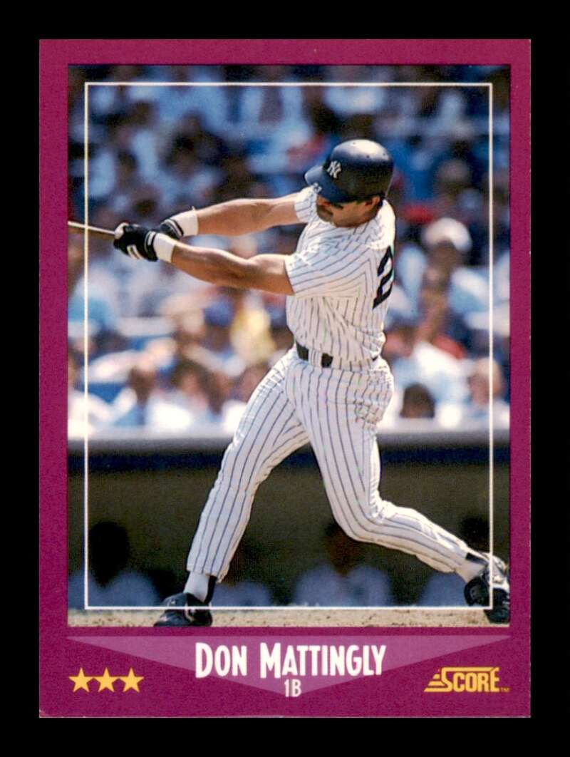 Load image into Gallery viewer, 1988 Score Don Mattingly #1 New York Yankees Image 1
