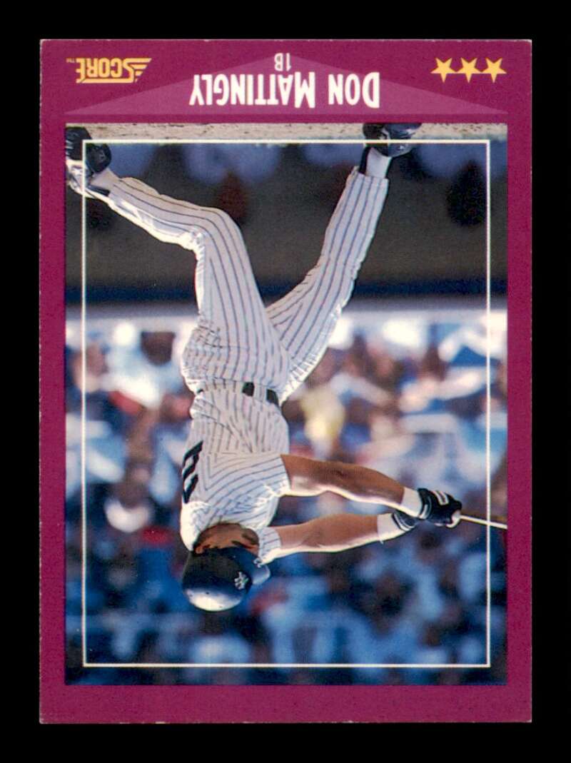 Load image into Gallery viewer, 1988 Score Don Mattingly #1 New York Yankees Image 1
