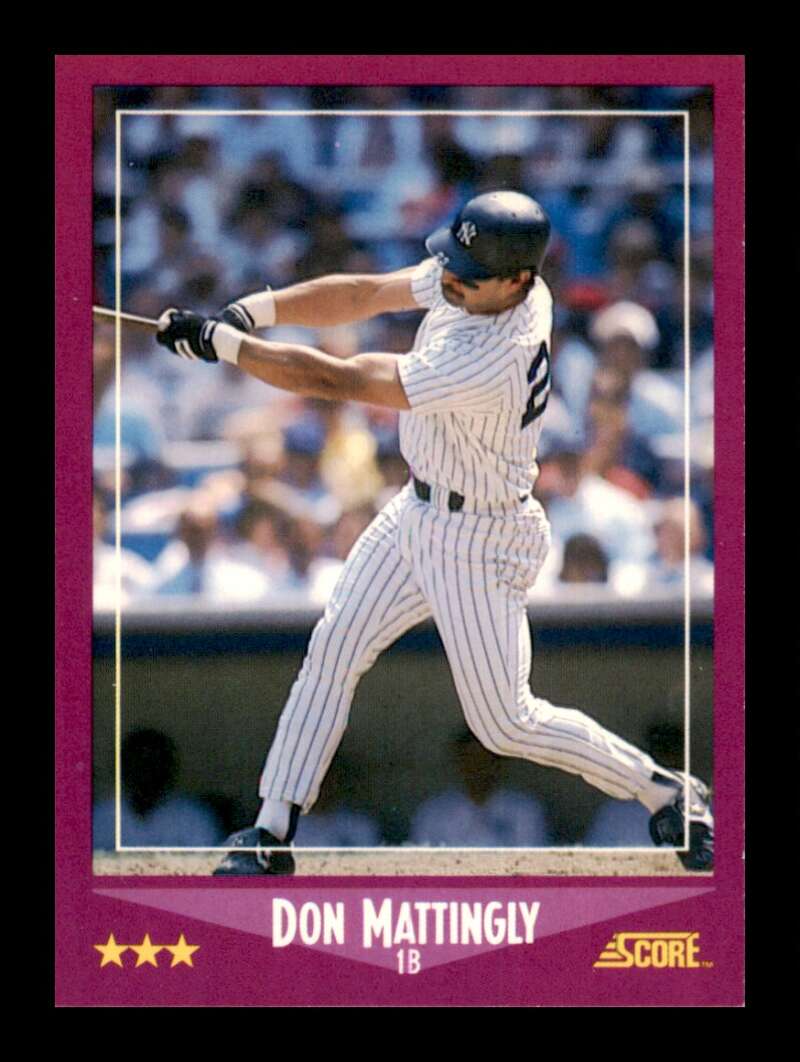 Load image into Gallery viewer, 1988 Score Don Mattingly #1 New York Yankees Image 1
