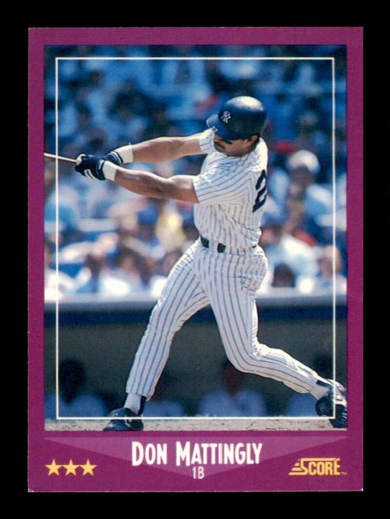 Load image into Gallery viewer, 1988 Score Don Mattingly #1 New York Yankees Image 1
