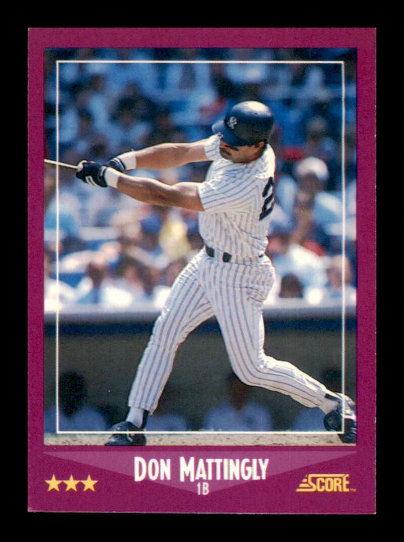 Load image into Gallery viewer, 1988 Score Don Mattingly #1 New York Yankees Image 1
