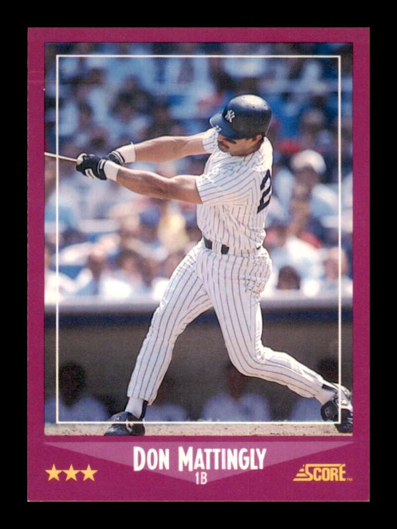 Load image into Gallery viewer, 1988 Score Don Mattingly #1 New York Yankees Image 1
