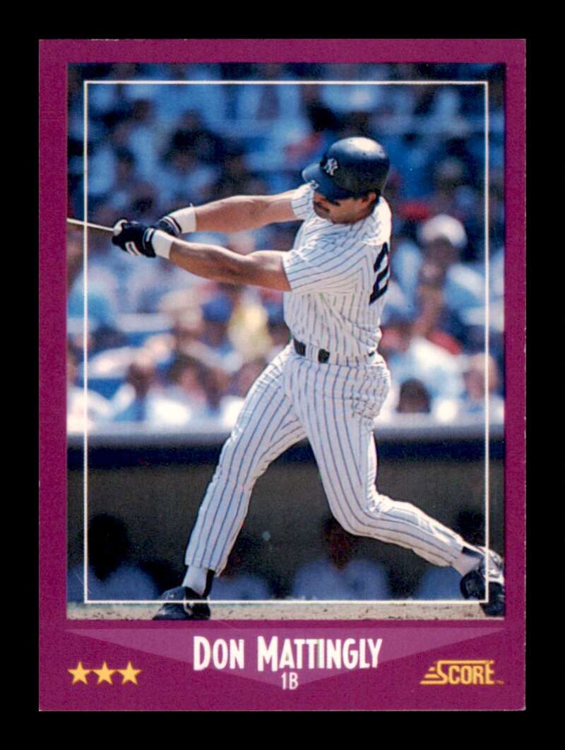 Load image into Gallery viewer, 1988 Score Don Mattingly #1 New York Yankees Image 1
