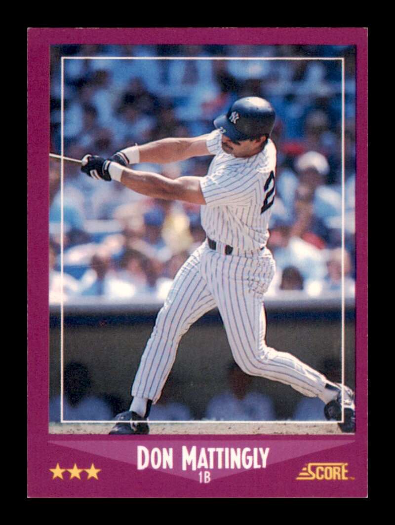 Load image into Gallery viewer, 1988 Score Don Mattingly #1 New York Yankees Image 1
