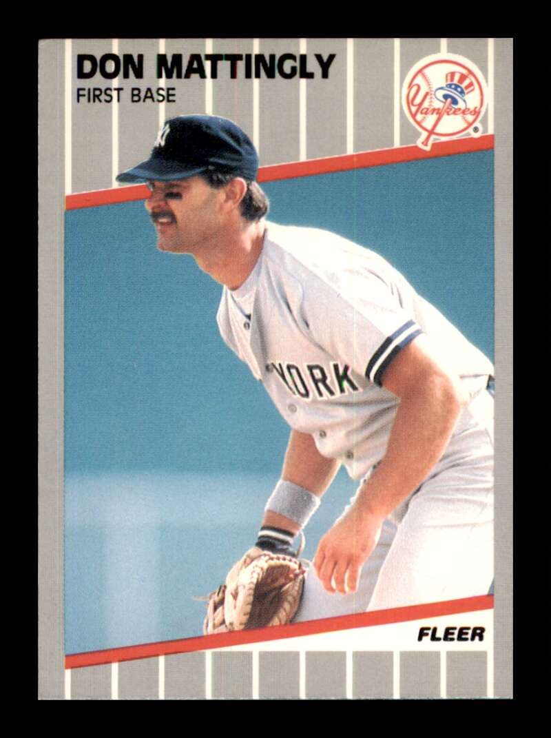 Load image into Gallery viewer, 1989 Fleer Don Mattingly #258 New York Yankees Image 1
