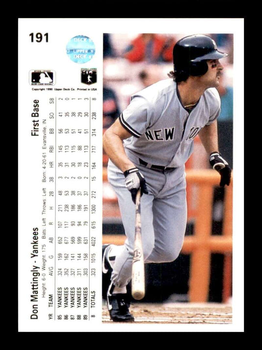 1990 Upper Deck Don Mattingly 