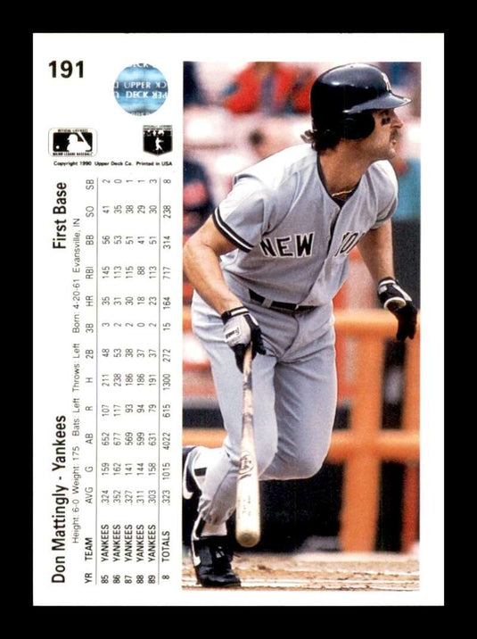 1990 Upper Deck Don Mattingly 