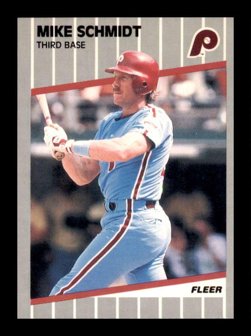 Load image into Gallery viewer, 1989 Fleer Mike Schmidt #582 Philadelphia Phillies Image 1
