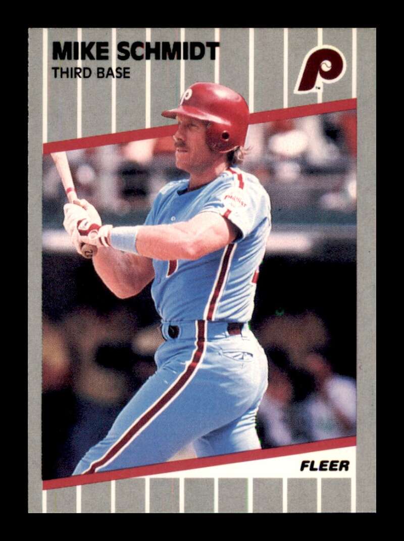 Load image into Gallery viewer, 1989 Fleer Mike Schmidt #582 Philadelphia Phillies Image 1
