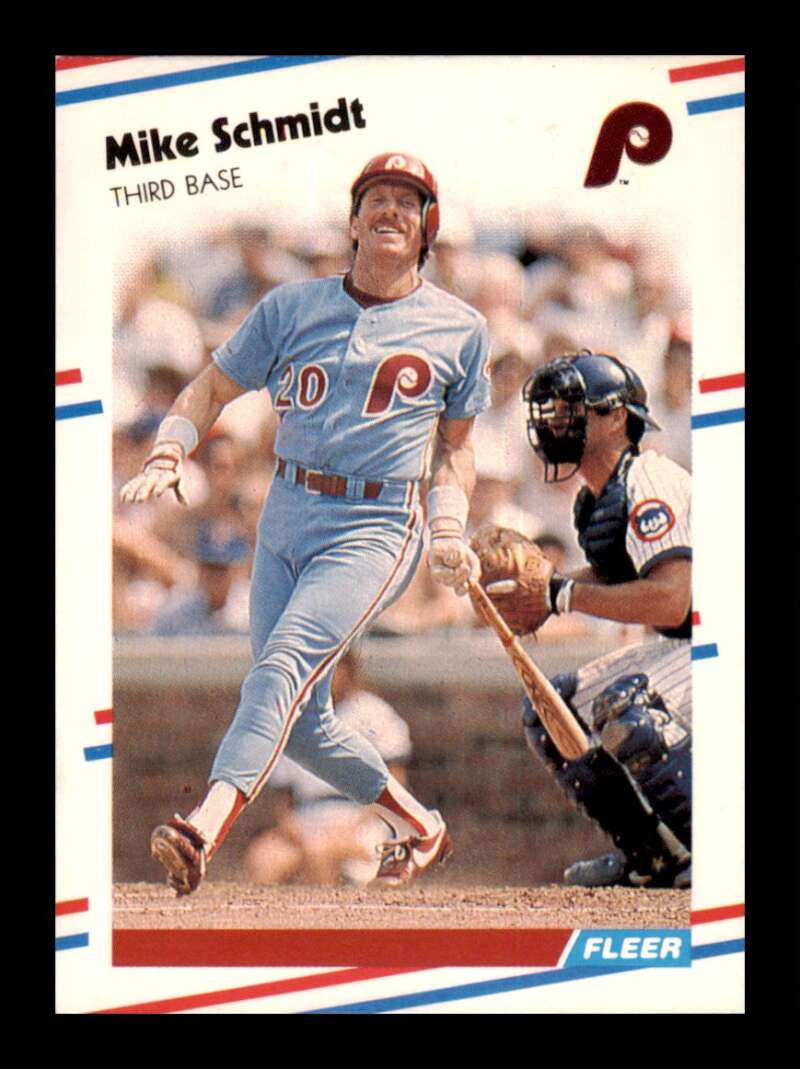 Load image into Gallery viewer, 1988 Fleer Mike Schmidt #315 Philadelphia Phillies Image 1
