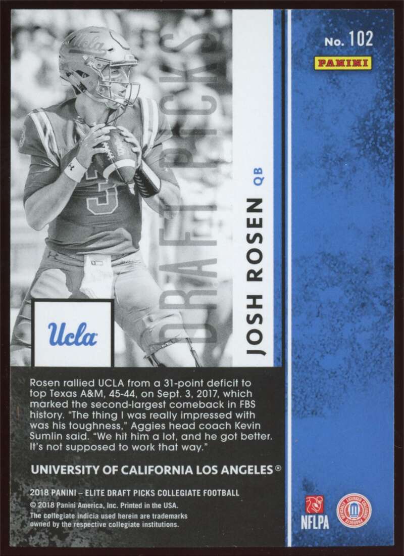 Load image into Gallery viewer, 2018 Donruss Elite Josh Rosen #102 Rookie RC Image 2
