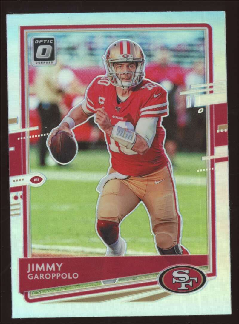 Load image into Gallery viewer, 2020 Donruss Optic Silver Prizm Holo Jimmy Garoppolo #86 Short Print SP Image 1
