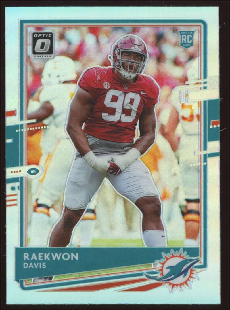 Load image into Gallery viewer, 2020 Donruss Optic Silver Prizm Holo Raekwon Davis #134 Rookie RC Image 1
