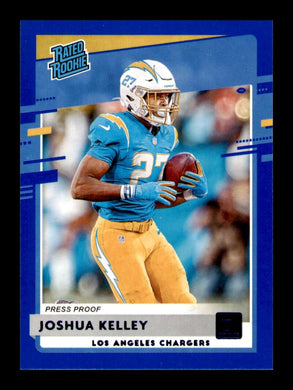 2020 Donruss Press Proof Blue Joshua Kelley 