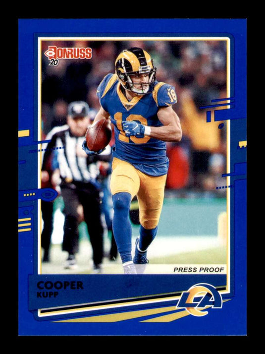 2020 Donruss Press Proof Blue Cooper Kupp 