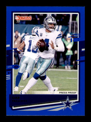 2020 Donruss Press Proof Blue Dak Prescott 