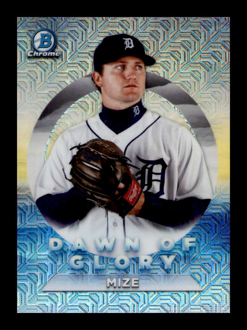 Load image into Gallery viewer, 2020 Bowman Chrome Dawn of Glory Mojo Refractor Casey Mize #DG-17 Rookie RC Image 1
