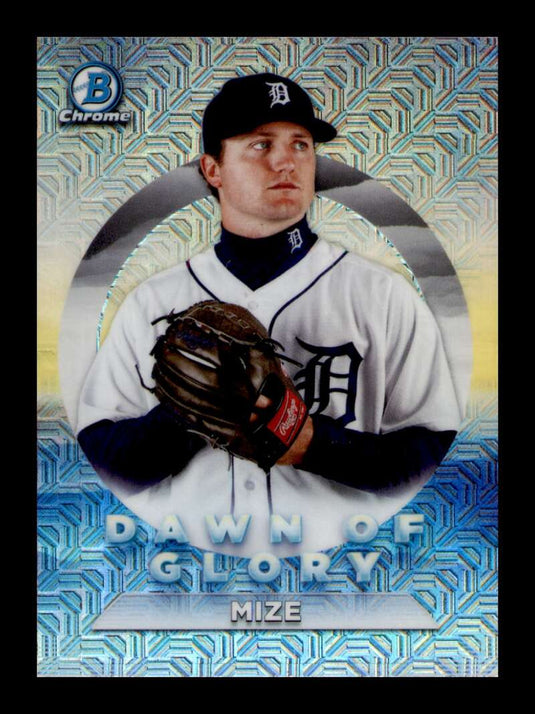 2020 Bowman Chrome Dawn of Glory Mojo Refractor Casey Mize