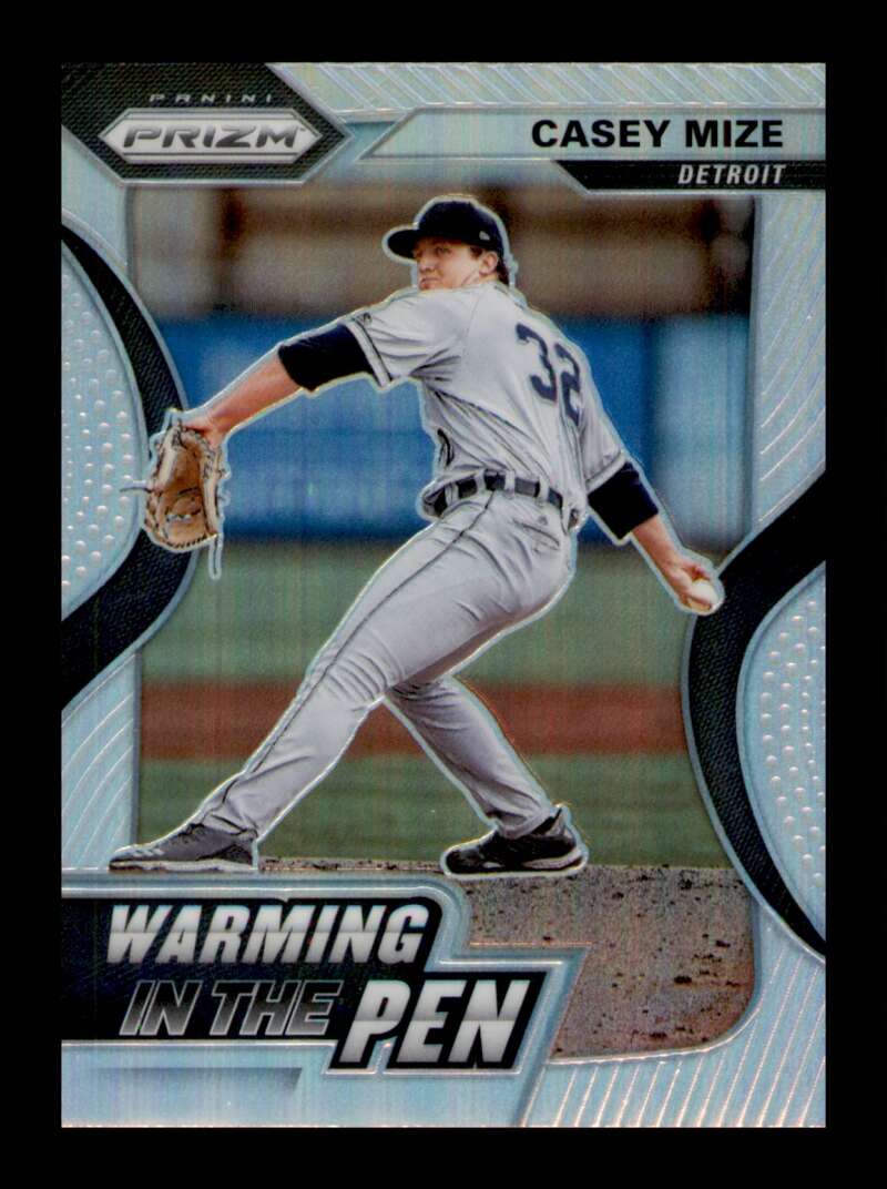 Load image into Gallery viewer, 2020 Panini Prizm Warming in the Pen Silver Prizm Casey Mize #WIP-10 Rookie RC Image 1
