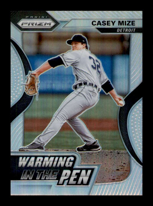 2020 Panini Prizm Warming in the Pen Silver Prizm Casey Mize