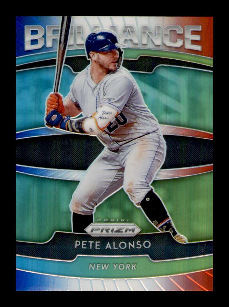 Load image into Gallery viewer, 2020 Panini Prizm Brilliance Red White Blue Prizm Pete Alonso #B-3 Image 1
