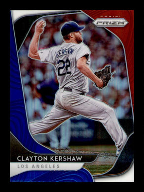 2020 Panini Prizm Red White Blue Prizm Clayton Kershaw 