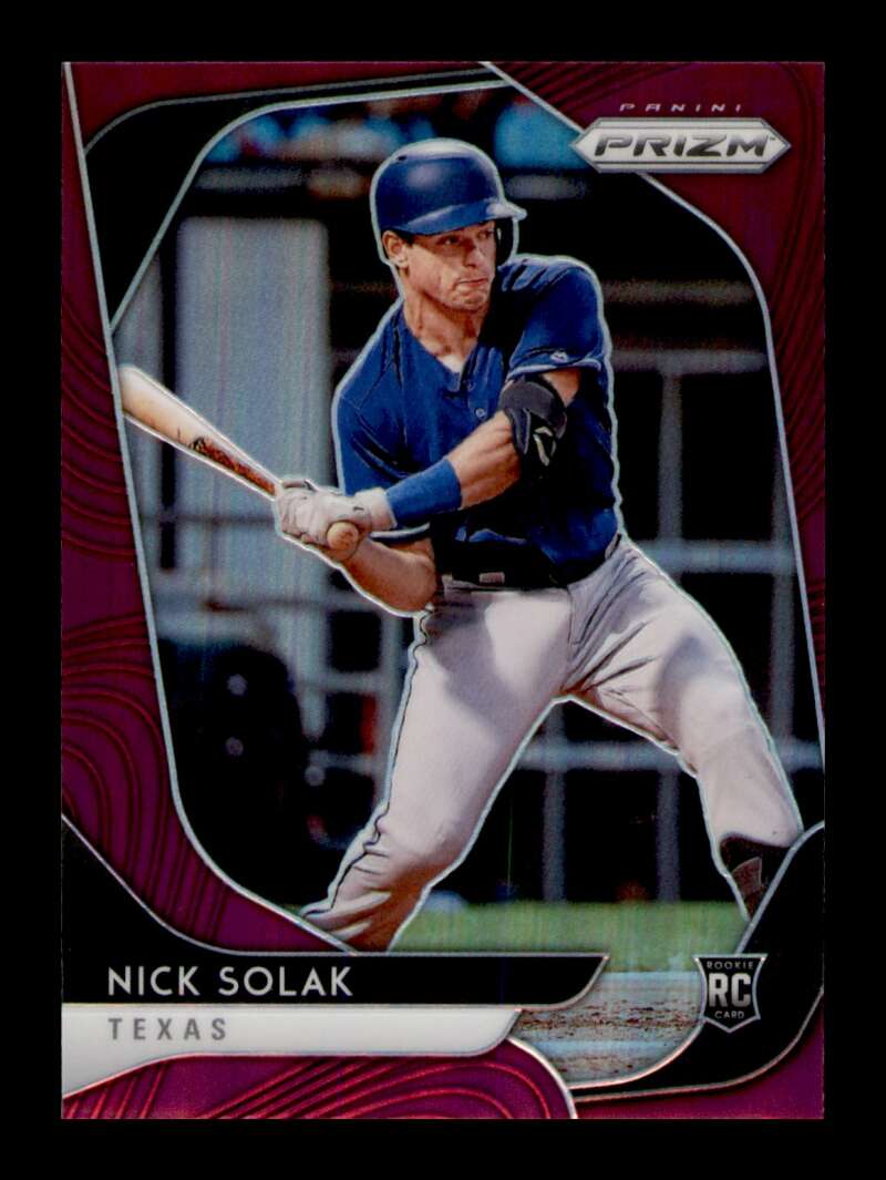 Load image into Gallery viewer, 2020 Panini Prizm Purple Prizm Nick Solak #232 Rookie RC Image 1
